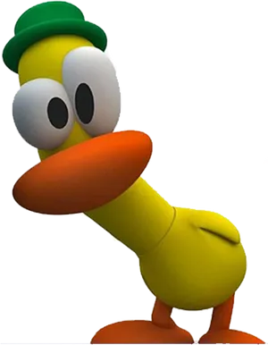 Pocoyo Character Pato Standing PNG Image