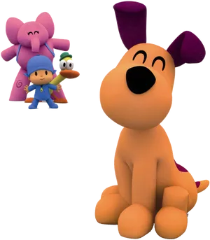 Pocoyoand Friends Characters PNG Image