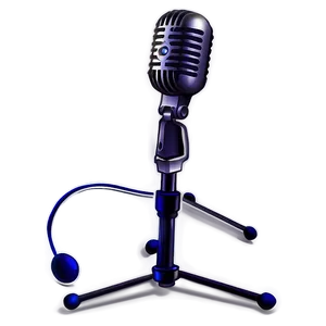 Podcast Microphone And Stand Png Kyw8 PNG Image