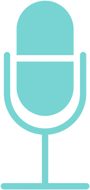 Podcast Microphone Icon PNG Image