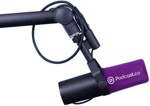 Podcast Microphone Setup PNG Image