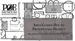 Poe Museum Closure Notice PNG Image