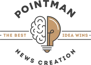 Pointman News Creation Logo PNG Image