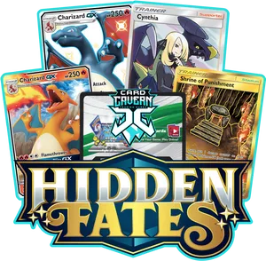 Pokemon Hidden Fates Expansion Cards PNG Image