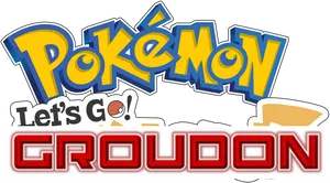 Pokemon Lets Go Groudon Logo PNG Image