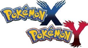 Pokemon Logowith Legendary Bird Silhouettes PNG Image