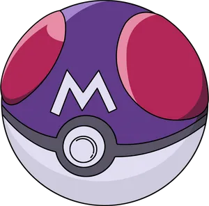 Pokemon Master Ball Illustration.png PNG Image