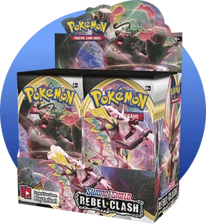 Pokemon Rebel Clash Booster Box PNG Image