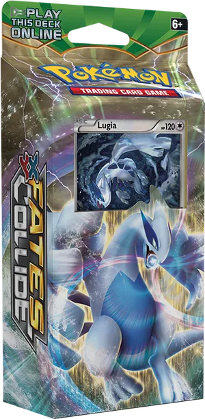 Pokemon T C G Lugia Fates Collide Theme Deck Packaging PNG Image