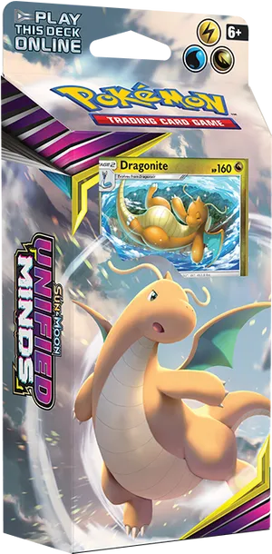 Pokemon Unified Minds Dragonite Deck PNG Image