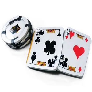 Poker Cardsand Chip PNG Image