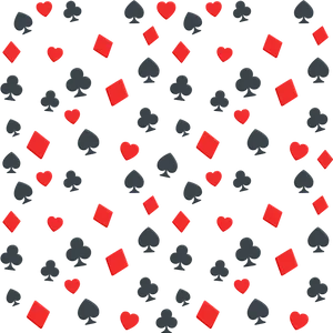 Poker Suit Pattern Background PNG Image