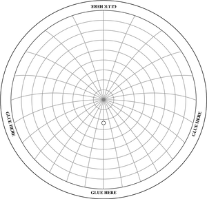 Polar Graph Paper Cone Template PNG Image