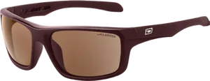 Polarized Sunglasses Brown Frame PNG Image