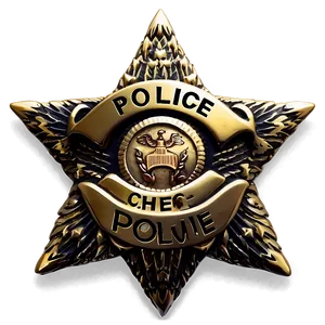 Police Chief Badge Png Pqd PNG Image