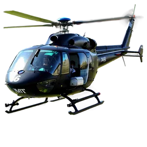 Police Helicopter With Crew Png Tph PNG Image