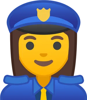 Police Officer Emoji Smile PNG Image