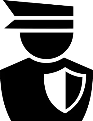 Police Officer Icon Outline PNG Image