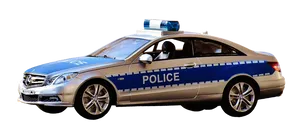 Police Patrol Car Mercedes Benz PNG Image