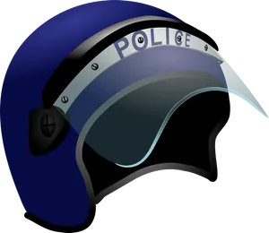 Police Riot Helmet Vector PNG Image