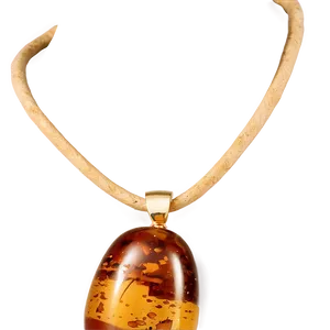 Polished Amber Pendant Png 06242024 PNG Image