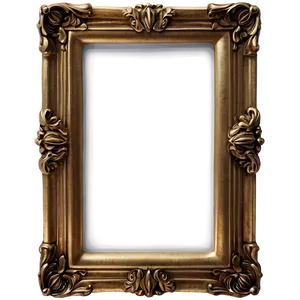 Polished Bronze Mirror Frame Png Syl82 PNG Image