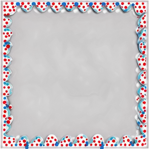 Polka Dot Border Frame Png Kuq15 PNG Image