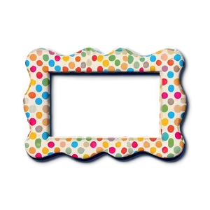 Polka Dot Cute Frame Png 25 PNG Image