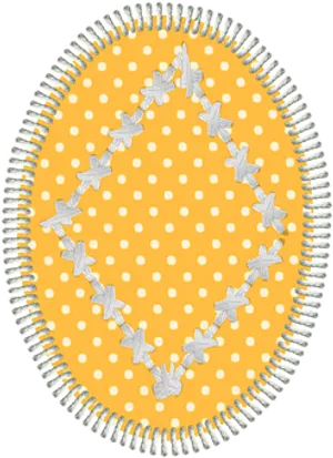 Polka Dot Easter Egg Design PNG Image