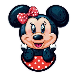 Polka Dot Minnie Mouse Design Png Lpx34 PNG Image