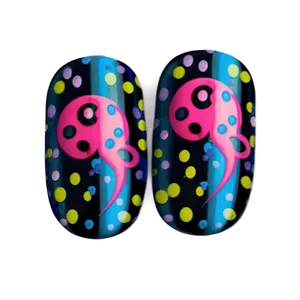 Polka Dot Single Acrylic Nail Png Jnw PNG Image