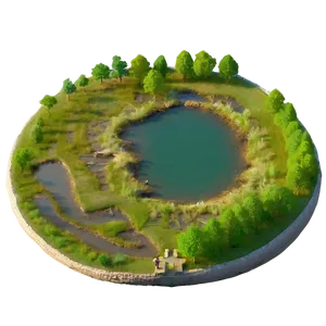 Pond And River Confluence Png Cdm92 PNG Image