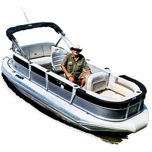 Pontoon Boat Fishing Adventure Png 06292024 PNG Image