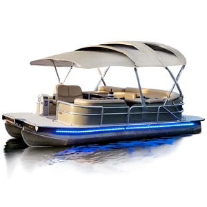 Pontoon Boat With Led Lighting Png Tko20 PNG Image