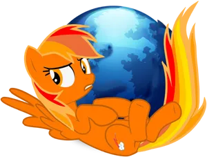 Pony_ Hugging_ Globe PNG Image