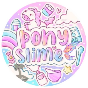 Pony Slime_ Sticker_ Design PNG Image