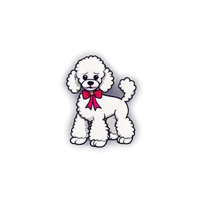 Poodle With Bow Design Png 58 PNG Image