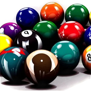 Pool Balls Vector Png Ktl PNG Image