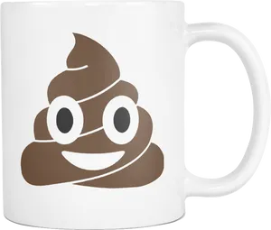 Poop Emoji Mug PNG Image