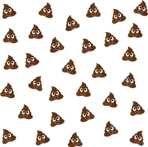 Poop_ Emoji_ Pattern_ Background PNG Image