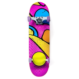 Pop Art Skateboard Deck Png Ydt PNG Image