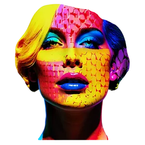 Pop Art Woman Face Png Hfy27 PNG Image