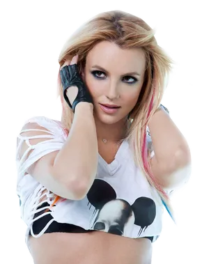 Pop Starin Mickey Mouse Shirt PNG Image