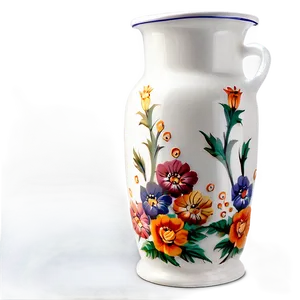 Porcelain Flower Jug Png Rcd78 PNG Image