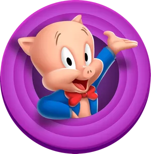 Porky Pig Looney Tunes Character PNG Image