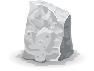 Porous Rock Vector Illustration PNG Image