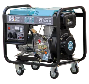 Portable Diesel Generator K S6000 D PNG Image