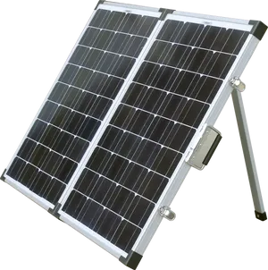 Portable Solar Panel Setup PNG Image