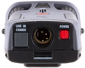 Portable Speaker Charging Portand Inputs PNG Image