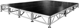 Portable Stage Platform Aluminum PNG Image